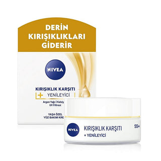 NIVEA Anti-Wrinkle Refreshing Face Cream 55+ - 50ml | Deep Moisturizing