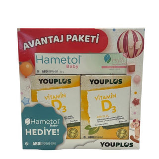 Youplus Vitamin D3 400 IU & Hametol Baby Diaper Rash Cream: Boost Immunity & Soothe Skin Youplus Vitamin D3 & Baby Rash Cream: Soothe Skin & Boost Immunity Vitamin D3 400 IU, baby rash cream, diaper rash cream, Hametol, Vitamin D supplement for infants, infant skincare, baby skincare, Vitamin D3, baby cream, diaper cream, rash cream, infant health, child health, bone health, immune support, skin protection, skincare, baby supplies, new mom essentials, gifts for baby, soothing cream, protective cream, rednes