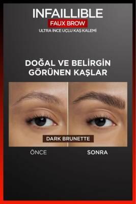 L'Oreal Paris Infaillible Faux Brow: Ultra-Fine Dark Brunette Eyebrow Pencil for Natural, Long-Lasting Definition L'Oreal Dark Brunette Eyebrow Pencil - Natural, Long-Lasting eyebrow pencil, ultra-fine eyebrow pencil, dark brunette eyebrow pencil, long-lasting eyebrow makeup, smudge-proof eyebrow pencil, eyebrow filler, eyebrow definer, natural eyebrow look, eyebrow makeup, brow pencil, fine tip eyebrow pencil, dark brown eyebrow pencil, smudge resistant eyebrow pencil, eyebrow shaping, eyebrow defining, be