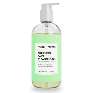 Maruderm Facial Cleansing Gel for Combination/Oily Skin - Salicylic Acid Face Wash, SLS and SLES Free, 13.53 fl oz Maruderm Facial Cleansing Gel for Oily Skin Facial Cleansing Gel, Salicylic Acid Face Wash, Combination/Oily Skin Care, SLS and SLES Free Cleanser, Paraben and Perfume Free Skincare, Gentle Facial Cleanser, Skincare for Sensitive Skin, Acne Treatment, Pore Purification, Oil Control, Daily Facial Care