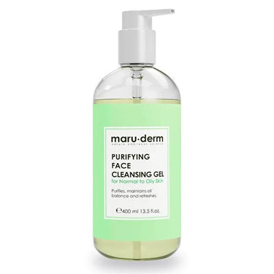 Maruderm Facial Cleansing Gel for Combination/Oily Skin - Salicylic Acid Face Wash, SLS and SLES Free, 13.53 fl oz