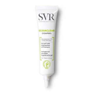 SVR Sebiaclear Cicapeel Post-Acne Care Gel for Sensitive Skin - Paraben Free, Salicylic Acid Skincare