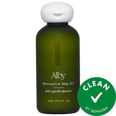 Alby Restorative Body Oil for Sensitive & Dehydrated Skin - Intensely Moisturizing Body Oil with Lavender & Rose