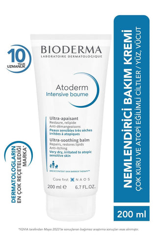 bioderma-atoderm-intensive-balm-200ml-front, bioderma-atoderm-intensive-balm-200ml-back Bioderma Atoderm Intensive Balm - Hydrating Care | 200ml Bioderma Atoderm Intensive Balm - Hydrating Care | 200ml bioderma, atoderm, intensive-balm, dry-skin, baby-care, moisturizer, fragrance-free, skin-care, hydrating-balm, ai-generated
