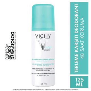 Vichy Anti-Transpirant Deodorant - Hypoallergenic, Long-Lasting Sweat & Odor Protection for Sensitive Skin