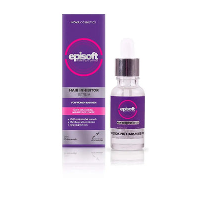 Beauty Care Bag Episoft Hair Inhibitor by Bubbly, Hair Remover for Women and Men, Nourishing and Alcohol-Free Formula fo