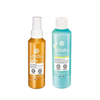 Solaire Peau Parfaite SPF 50+ Sun Protection Set - UVA/UVB Protection Spray & After-Sun Lotion for Body