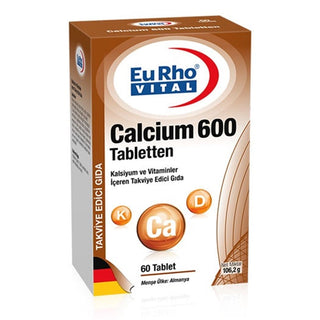 EuRho Vital Calcium 600 60 Tablets