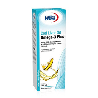EuRho Vital Omega-3 Cod Liver Oil Plus 200 ml