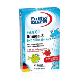 EuRho Vital Omega-3 Kids Chewable 30 Capsules