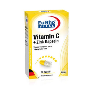 EuRho Vital Vitamin C +Zink 60 Capsules