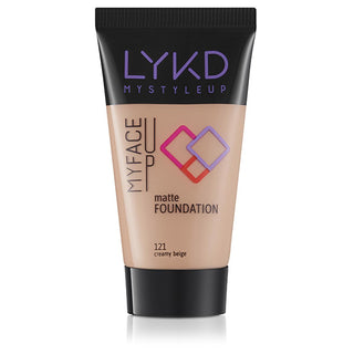 LYKD Matte Foundation 121 Creamy Beige - Long-Lasting, Matte Finish Makeup for Everyday Wear LYKD Matte Foundation 121 Creamy Beige - Long Lasting Makeup matte foundation, LYKD Mat Fondöten, Creamy Beige foundation, long-lasting foundation, everyday makeup, natural finish, non-cakey foundation, lightweight foundation, makeup for daily wear, flawless finish, beauty essentials, cosmetics