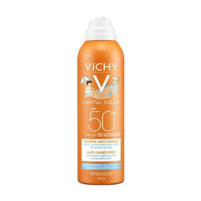 Vichy Capital Soleil Kids Sunscreen SPF 50+ - High UVA/UVB Protection, Sand Resistant & Hypoallergenic Spray for Childre