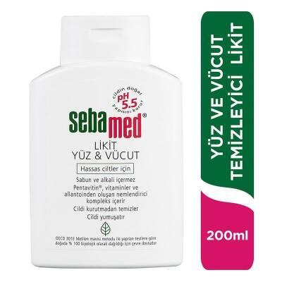 Sebamed Liquid Face and Body Cleanser - Gentle pH 5.5 Skincare for Sensitive Skin, Hypoallergenic and Soap-Free, 6.76 fl