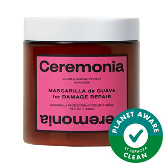 Guava Intensive Hair Repair Mask for Damaged, Color-Treated Hair - Reduces Split Ends by 60%, Breakage by 25% Guava Hair Repair Mask - 60% Less Split Ends, 25% Less Breakage hair repair mask, damaged hair treatment, color-treated hair care, natural hair products, clean beauty hair mask, hair care, hair mask, intensive conditioning, split ends repair, breakage reduction, gluten-free, cruelty-free, antioxidant-rich, guava extract, agave nectar, plant protein