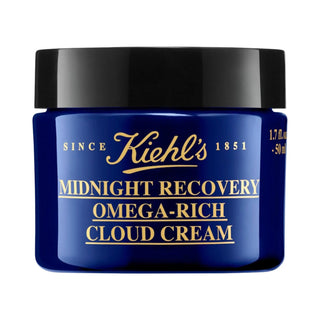 Kiehl's Midnight Recovery Omega-Rich Cloud Cream - Vegan Moisturizing Face Cream for Dryness, Dullness, and Loss of Firmness Kiehl's Vegan Moisturizing Face Cream - Omega Rich Skincare Moisturizing Face Cream, Omega Rich Skincare, Vegan Face Cream, Lightweight Moisturizer, Botanical Skincare, Kiehl's, Skincare, Face Creams, Vegan Skincare, Anti-Aging, Hydrating Face Cream, Nighttime Skincare Routine, Cruelty-Free, Omega 3, Omega 6, Squalane, Dry Skin Solution, Dullness Treatment, Loss of Firmness Solution
