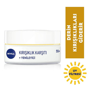 NIVEA Anti-Wrinkle Refreshing Face Cream 55+ - 50ml | Deep Moisturizing