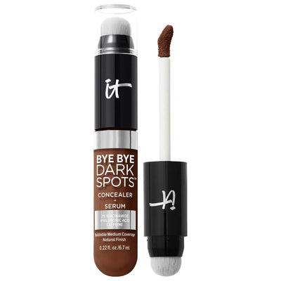 Bye Bye Dark Spots - Niacinamide Concealer + Serum with Hyaluronic Acid & Caffeine for Dark Spots Treatment, Vegan Makeu