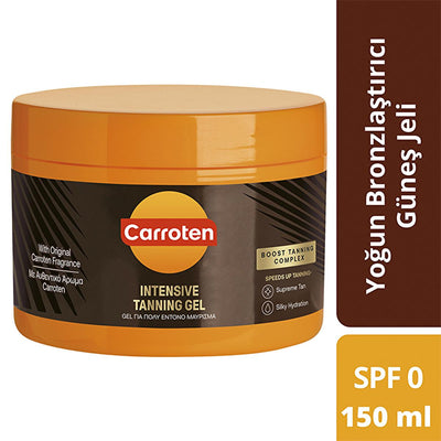 Carroten Intensive Tanning Gel: Achieve a Deep, Rapid Tan with Carrot & Coconut Oil - Bronzing, Moisturizing & Antioxida