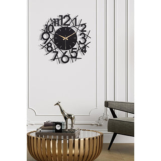 Muyika 41x41cm Modern Metal Silent Wall Clock - Large Decorative Timepiece for Home Muyika Modern Metal Silent Wall Clock - Large & Stylish wall clock, metal wall clock, silent wall clock, modern wall decor, large wall clock, home decor, bedroom decor, office decor, modern clock, silent clock, metal clock, decorative clock, interior design, home accessories
