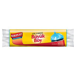Koroplast Large Garbage Bags - 10 Pack | Durable and Reliable