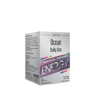 Orzax Ocean Daily One Energy 30 Tablet - Boost Your Daily Energy with Convenient Dietary Supplement Orzax Ocean Daily One Energy Tablet - Boost Daily Energy Dietary Supplement, Energy Tablet, Daily Energy Support, Orzax Ocean Daily One, Health Supplement, Energy Boost, Convenient Supplement, Health and Wellness, Nutrition, Energy Support, Dietary Energy, Supplement for Energy, Health Conscious, Busy Lifestyle, Nutritional Support
