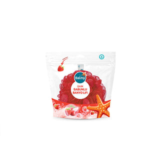 Strawberry Soap Exfoliating Sponge - Natural Cleanser | Bath Essentials