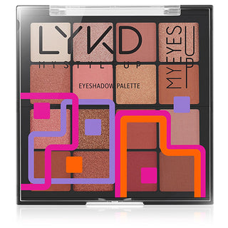 LYKD 16 Color Eyeshadow Palette - Flirty Babe: High Pigment, Blendable, Matte & Shimmer Finishes for Stunning Eye Makeup Looks LYKD 16 Color Eyeshadow Palette: High Pigment, Blendable eyeshadow palette, makeup palette, 16 color eyeshadow, matte shimmer eyeshadow, blendable eyeshadow, high pigment eyeshadow, eye makeup, cosmetic palette, eyeshadow, makeup, cosmetic, beauty, Flirty Babe, blendable, high pigment, smooth texture, matte, shimmer, eye looks, makeup styles, long-lasting, vibrant, seamless, dramati