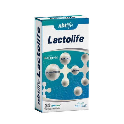 NBTLife Lactolife: Lactoferrin 200mg, Lactase Enzyme & Zinc Supplement for Lactose Intolerance & Digestive Health - 30 C