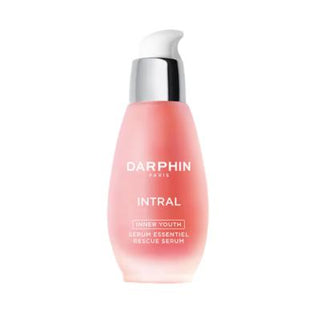 darphin intral inner youth rescue serum front view, darphin intral inner youth rescue serum ingredient details Darphin Intral Inner Youth Rescue Serum - Soothing Formula | 30 ml Darphin Intral Inner Youth Rescue Serum 30 ml darphin, intral-inner-youth-serum, sensitive-skin, skin-care, anti-aging, hydrating-serum, redness-reducer, chamomile-extract, peony-extract, ai-generated