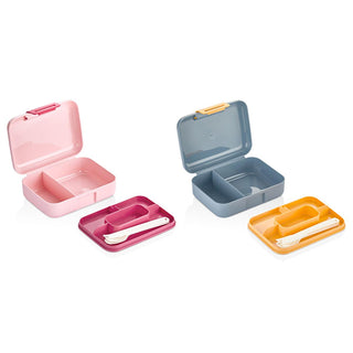 vagon life lunch box closed, vagon life lunch box open with spoon, vagon life lunch box dimensions Vagon Life Lunch Box VGN1010 - Portable Lunch Container for Students, Office Workers & Campers | 18cm x 13cm x 6cm Vagon Life Lunch Box - Ideal for Students & Campers lunch-box, food-storage, portable-lunch-container, student-lunch-box, camping-essentials, office-supplies, bento-box, lunchgear, vagon-life, ai-generated