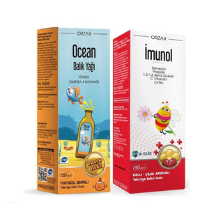Ocean Dietary Supplement Package - Immune System Support & Omega 3 Liquid Vitamins for Health-Conscious Individuals Ocean Dietary Supplement - Immune Support & Omega 3 Dietary Supplement, Immune System Support, Omega 3 Supplement, Liquid Vitamins, Children's Health Supplements, Fish Oil Supplement, Beta Glukan, C Vitamin, Çinko, Ekinezya, Health Supplements, Wellness Products, Immune Boost, Omega 3 Benefits