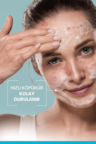 Ducray Keracnyl Cleansing Gel for Acne-Prone Skin - Gentle, Non-Drying, Myrtacine Enriched - 13.53 fl oz