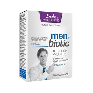 Suda Probiotic Men Biotic Probiotic Supplement for Men - Gut Health Support, 30 Capsules Suda Probiotic Men Biotic - Probiotic Supplement for Men probiotic supplement for men, gut health support, digestive health probiotics, prebiotic and probiotic capsules, male health supplements, probiotics for men, gut health, digestive health, men's health, supplement, capsules, Suda, health and wellness, nutrition, gut microbiome support, immune system support
