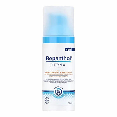 Bepanthol Face Cream - Moisturizing Vitamin A, C, E & Provitamin B5 for Sensitive Skin