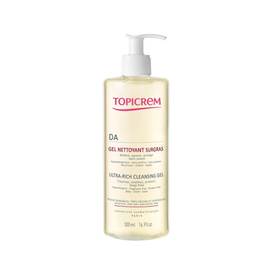 Topicrem Ultra-Rich Cleansing Gel for Sensitive & Atopic Skin - Gentle, Effective, 16.91 fl oz