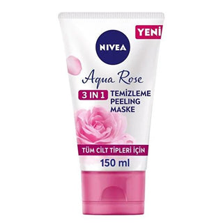 Nivea Aqua Rose 3-in-1 Facial Cleanser, Peeling, and Mask - Natural Skincare for Sensitive Skin Nivea Aqua Rose 3-in-1 Skincare for Sensitive Skin Nivea Aqua Rose, 3-in-1 Face Mask, Organic Rose Water Skincare, Natural Facial Cleanser, Sensitive Skin Care Products, Multi-functional Skincare, Hyaluron-enriched Formula, Dermatologically Tested, Skincare Routine Simplification, Natural Skincare Ingredients, Facial Care, Skincare for Sensitive Skin