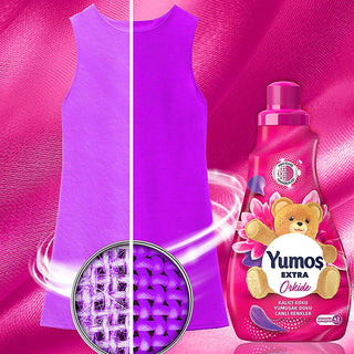 yumos-extra-orchid-laundry-softener-1008ml, yumos-extra-orchid-usage Yumoş Extra Orchid Laundry Softener - Pro-Care Technology for Long-lasting Freshness | 1008 ml Yumoş Extra Orchid Laundry Softener 1008 ml laundry-softener, yumos, orchid-fragrance, fabric-care, softness, long-lasting-freshness, home-care, parents, homeowners, ai-generated
