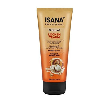 Isana Professional: Shea Butter Curly & Wavy Hair Conditioner - Silicone & Microplastic-Free, Vegan - Define Curls, Cont