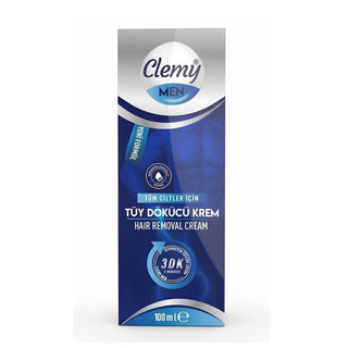 Clemy Men Hair Removal Cream for Men - 3.38 fl oz, Vitamin E & Chamomile Extract, Smooth Skin, Easy Application Clemy Men Hair Removal Cream - 3.38 fl oz hair removal cream for men, men's depilatory cream, Clemy Men Hair Removal Cream, Vitamin E hair removal cream, Chamomile Extract hair removal cream, men's grooming, smooth skin, easy hair removal, hair removal for sensitive skin, men's skincare, grooming essentials