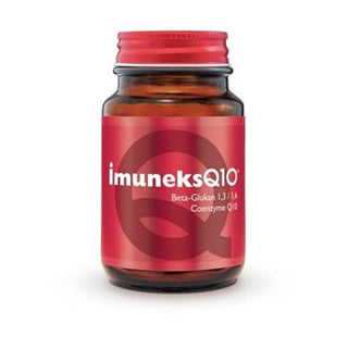 İmuneks - Immune Support Dietary Supplement with Beta Glucan & Coenzyme Q10 - 30 Capsules İmuneks Q10 - Immune Support Supplement with Beta Glucan & CoQ10 Dietary Supplement, Beta Glucan, Coenzyme Q10, Immune System Support, Antioxidant Supplement, Health Supplements, Wellness Products, Immune Boost, Energy Support