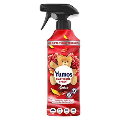Yumoş Yumo_ Amber Home & Fabric Refreshing Spray: Eliminate Odors & Freshen Textiles with Long-Lasting Amber Scent. Alco