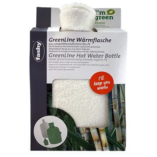 Fashy Hot Water Bag Cream with Bamboo Cover