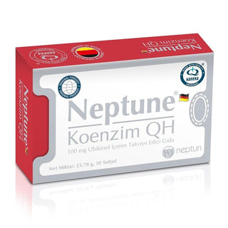 Neptune Koenzim QH 30 Kapsül - High-Quality Ubikinol Antioxidant Supplement for Energy & Cardiovascular Support Neptune Koenzim QH - Ubikinol Antioxidant Supplement Koenzim QH supplement, Ubikinol antioxidant, Dietary supplement, Antioxidant support, Vitamin C and B1 supplement, Energy support, Cardiovascular health, Health supplements, Wellness products, Dietary support