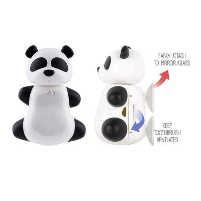 Flipper Panda Hygienic Toothbrush Holder - Fun Bathroom Organization for Kids & Adults