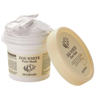 Skinfood Egg White Pore Mask: Deep Cleansing & Moisturizing Facial Mask for Minimizing Pores - Korean Beauty Secret Skinfood Egg White Pore Mask - Pore Cleansing & Moisturizing Skinfood egg white mask, pore cleansing mask, facial mask for pores, moisturizing face mask, egg white pore mask, korean beauty mask, facial mask, pore minimizer, moisturizing mask, skin tightening, korean skincare, beauty mask, skincare, egg white extract, albumin, clear skin, radiant skin, youthful skin, pore treatment, blackhead r