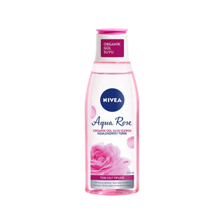 Nivea Aqua Rose Moisturizing Makeup Remover & Toner - 200ml - Gentle Hydrating Formula Nivea Aqua Rose Makeup Remover - Gentle & Moisturizing Makeup Remover, Moisturizing Makeup Remover, Nivea Aqua Rose, Gentle Makeup Remover, Hydrating Makeup Remover, Skincare, Sensitive Skin, Daily Skincare Routine, Toner, Hydrating Toner, Nivea, Cosmetics, Beauty Products