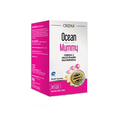 Ocean Mummy Dietary Supplement - Multivitamin & Omega 3 Capsules for Overall Health & Wellness