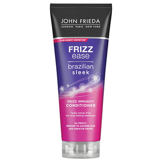 John Frieda Brazilian Sleek Hair Smoothing Cream - Anti-Frizz, Keratin Enriched, 72hr Moisture Lock John Frieda Brazilian Sleek Hair Smoothing Cream - 72hr Frizz Control hair smoothing cream, anti-frizz hair care, keratin hair treatment, Brazilian Sleek hair products, John Frieda hair smoothing products, frizz control, hair nourishment, smoothing serum, hair care products, keratin enriched hair care
