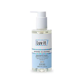 Luv it! Hydra Cleanse 200ml Facial Cleansing Gel - Moisturizing, Hypoallergenic, Paraben-Free Luv it! Hydra Cleanse Facial Cleansing Gel - Gentle, Moisturizing, Hypoallergenic facial cleansing gel, moisturizing face wash, hypoallergenic skincare, paraben-free cosmetics, natural face cleanser, hyaluronic acid skincare, gentle cleanser, sensitive skin care, skincare routine, daily cleanser, acne prevention, blackhead removal, skin hydration, soothing skincare